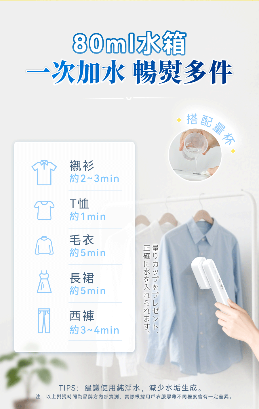 日本Yohome Multi-V輕感旋轉多衣適溫即熱大面積除皺蟎菌雙淨掛燙機