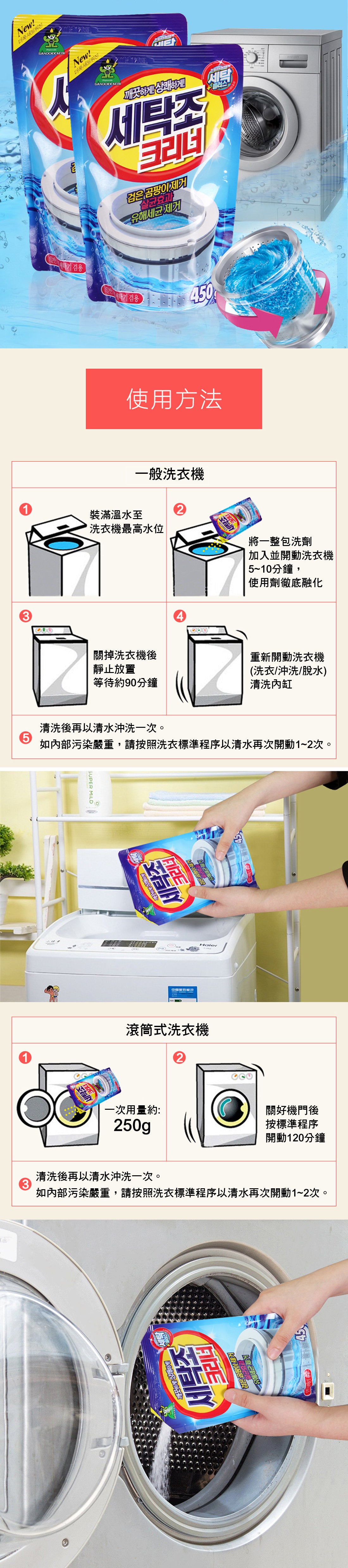 Sandokkaebi 山鬼過碳酸鈉爆炸鹽洗衣機清洗劑 EXP:2028/02-07 8801353003807