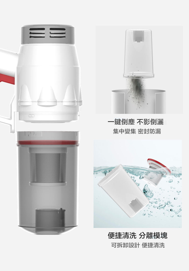 【九件套】無線大吸力吸塵器家用手持吸狗毛手持吸塵推桿低噪音吸塵器