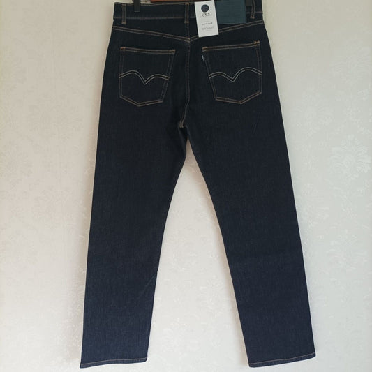 日本製不褪色原色丹寧風彈性小直筒男裝牛仔褲