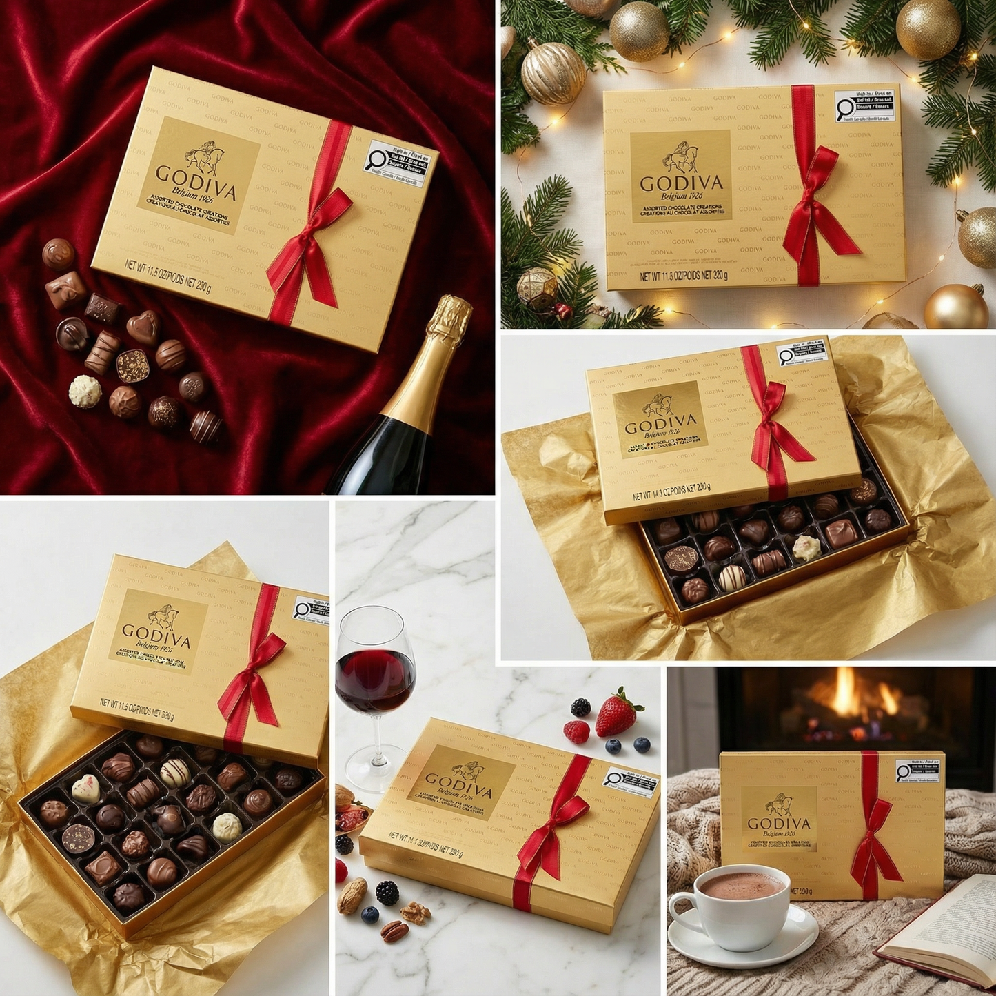 限量現貨GODIVA 金色什錦巧克力創意 031290162840 聖誕節禮盒