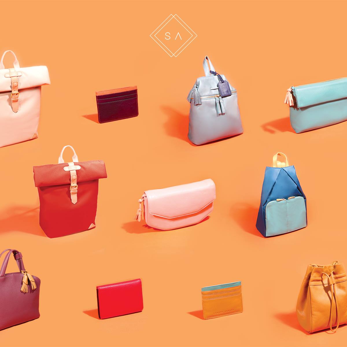 Samuel Ashley 粉色斜孭袋B5010