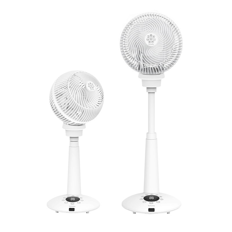 日本Yohome 4D全方位360淨化直流循環伸縮風扇(高用款) 白色 4897107662288