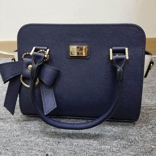 donkie 女士單肩包 海軍藍 x 白色