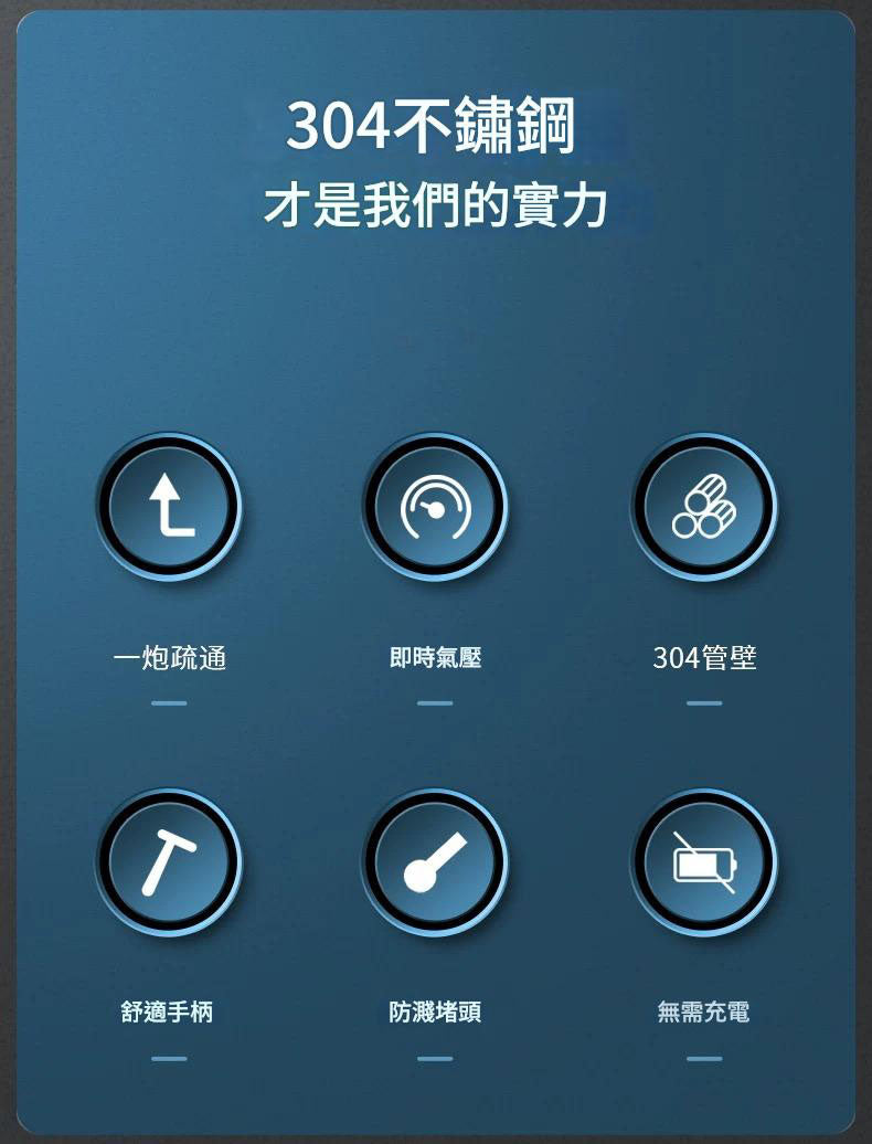 下水道通渠神器堵塞廁所疏通器一炮通
