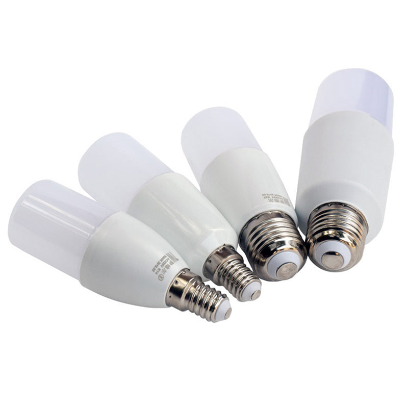 E27家用節能慳電LED燈泡 不易碎 安全 圓柱蠟燭燈球泡白光LED燈膽