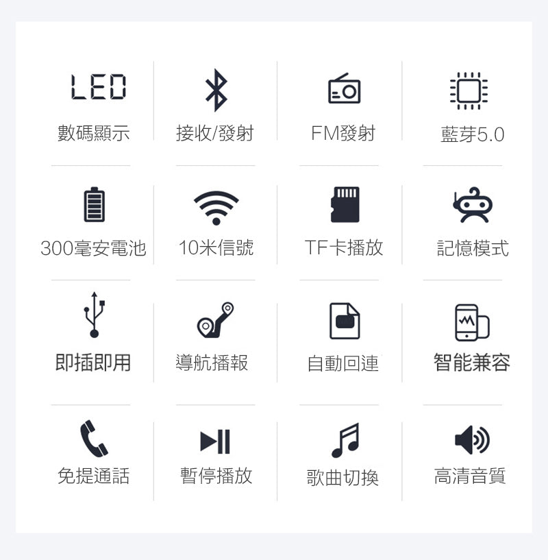 藍牙5.0接收器發射器二合一適配器電腦視音箱車載FM