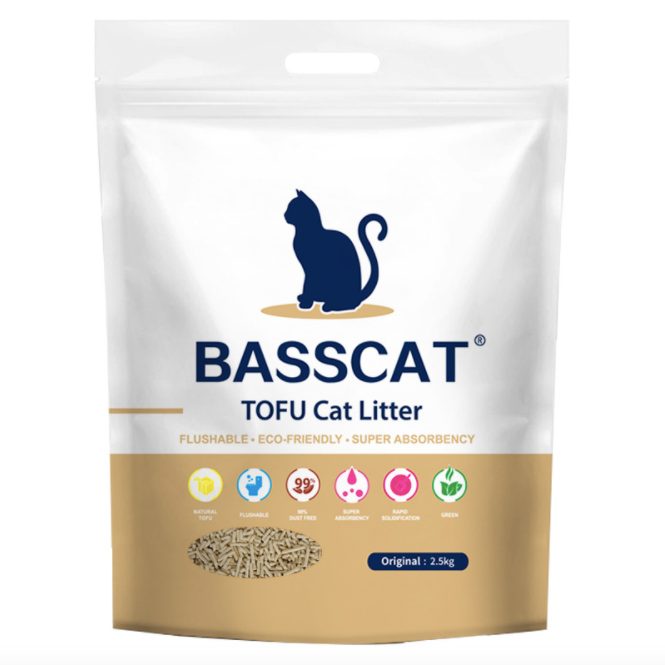 Tofu Cat Litter Original Green Tea Activated Charcoal Pet Supplies - Original 2.5kg
