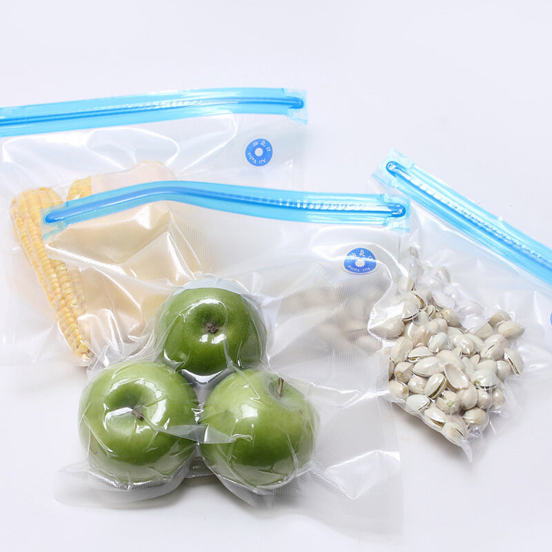 【5個裝】真空食品袋食物真空壓縮袋熟食抽氣泵包裝袋家用密封保鮮袋
