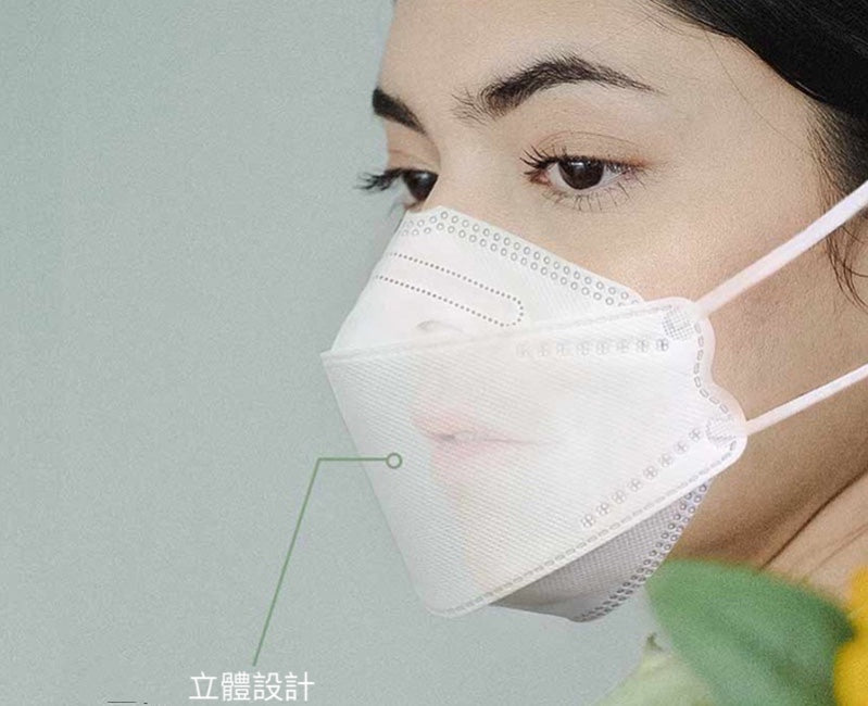 10個裝口罩水刺布KF94一次性四層防護防塵口罩潮獨立包裝