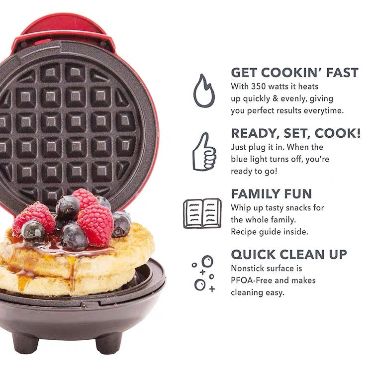 New MIN MAKE WAFFLE mini waffle machine home children baking machine multi-function cake machine