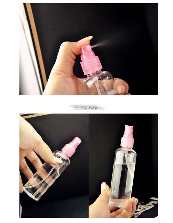 [5個裝]100ml旅行小噴瓶化妝水噴霧瓶分裝瓶塑料噴壺