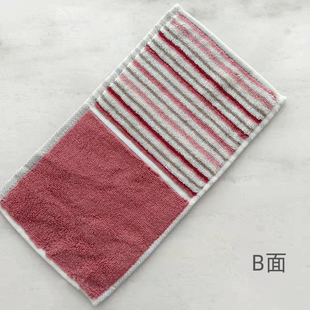 日本熱賣提花雙面毛巾洗面巾14x25cm