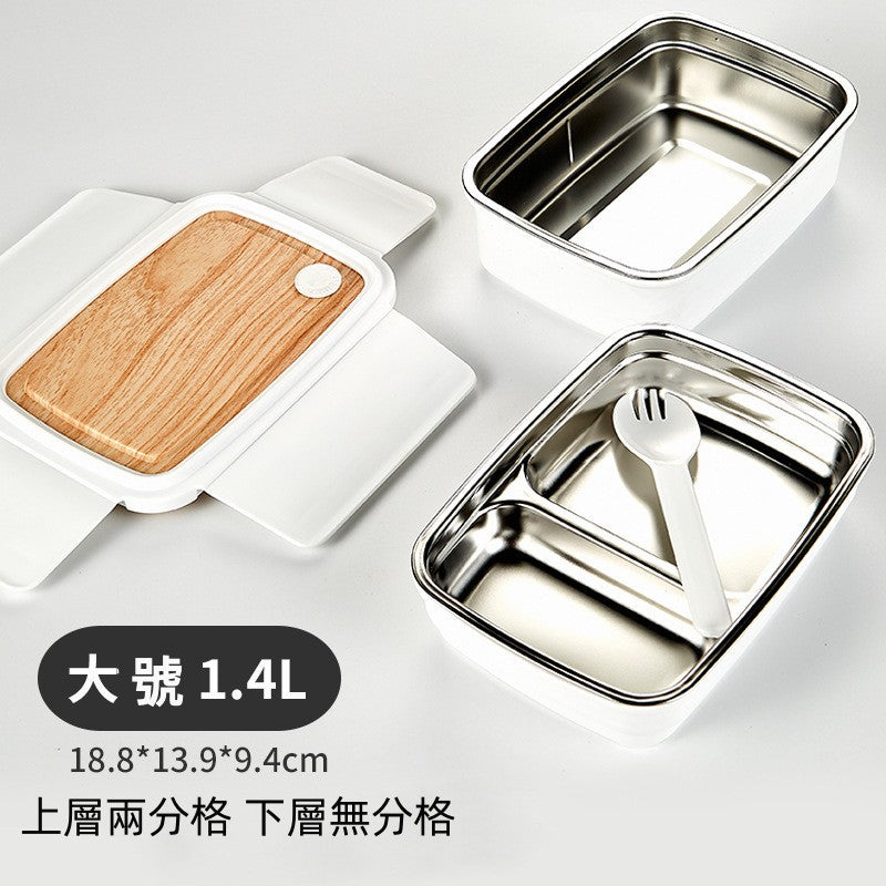日式304不銹鋼便携保溫飯盒