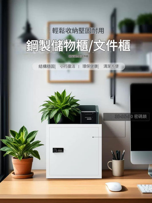30x35x30cm不銹鋼密碼鎖文件櫃夾萬保險箱