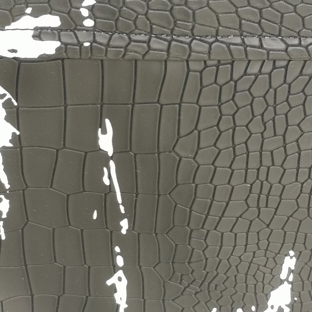 泰國手工 Muuzar Indy 仿鱷魚皮黑白潑墨小手袋 斜孭袋（限量款）