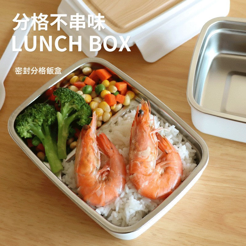 日式304不銹鋼便携保溫飯盒