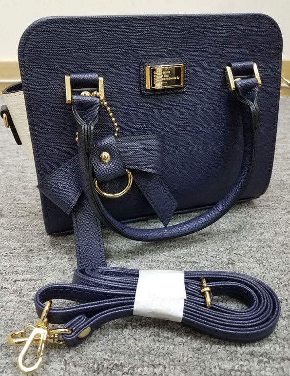 donkie 女士單肩包 海軍藍 x 白色
