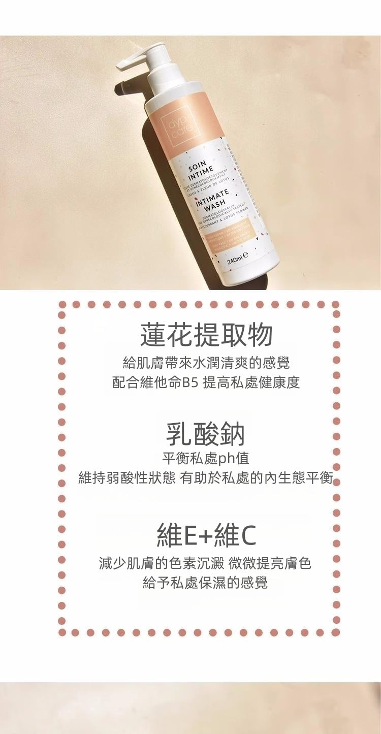 法國DYPCARE私密護理240ML 平行進口 3770016424585