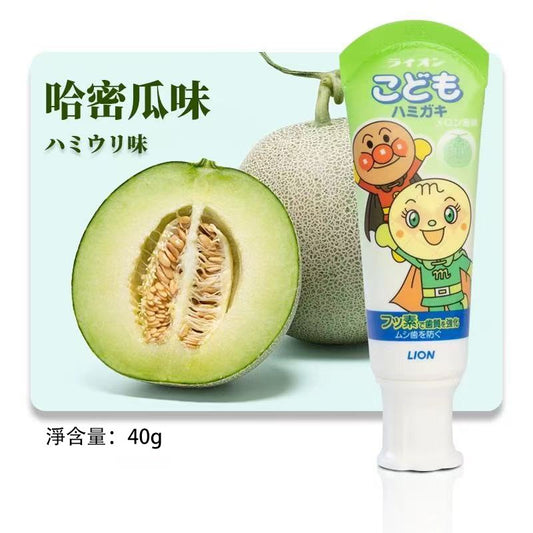 LION獅王麵包超人兒童牙膏40G(哈密瓜味)EXP:2028/04-06 平行進口(49795318)