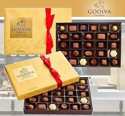 限量現貨GODIVA 金色什錦巧克力創意 031290162840 聖誕節禮盒