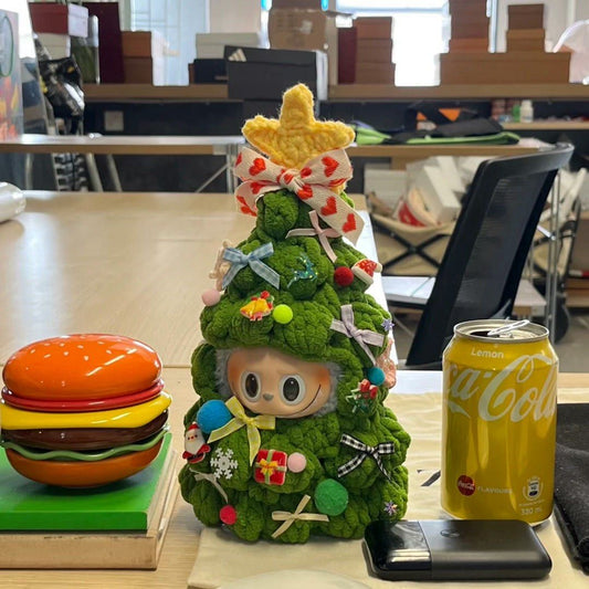 Labubu手鉤聖誕樹裝飾衣服17cm適用 不包Labubu公仔