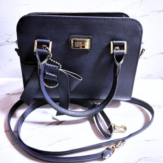 donkie 女士單肩包 海軍藍 x 白色