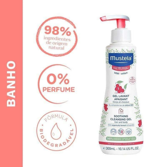Mustela敏弱修復洗髮沐浴舒緩清潔乳300ml (3504105035709)平行進口