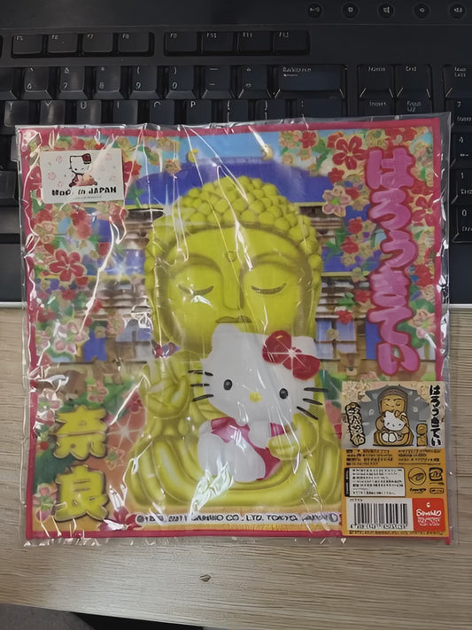 ［香港客戶免運費］限量珍藏！Hello Kitty × 大佛可愛手帕 made in Japan