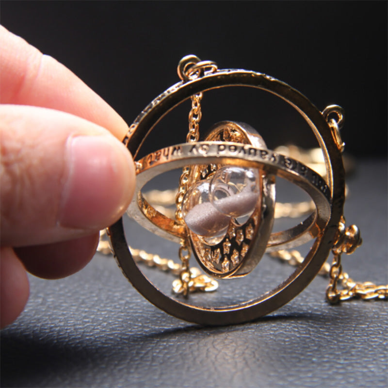 Harry Potter Harry Potter Time Turner Hourglass Necklace - Grey