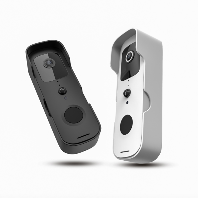 "Smart wireless video doorbell intercom mobile phone monitoring wifi doorbell Tuya-T30 white (support google Assistant, Amazon Alexa)"