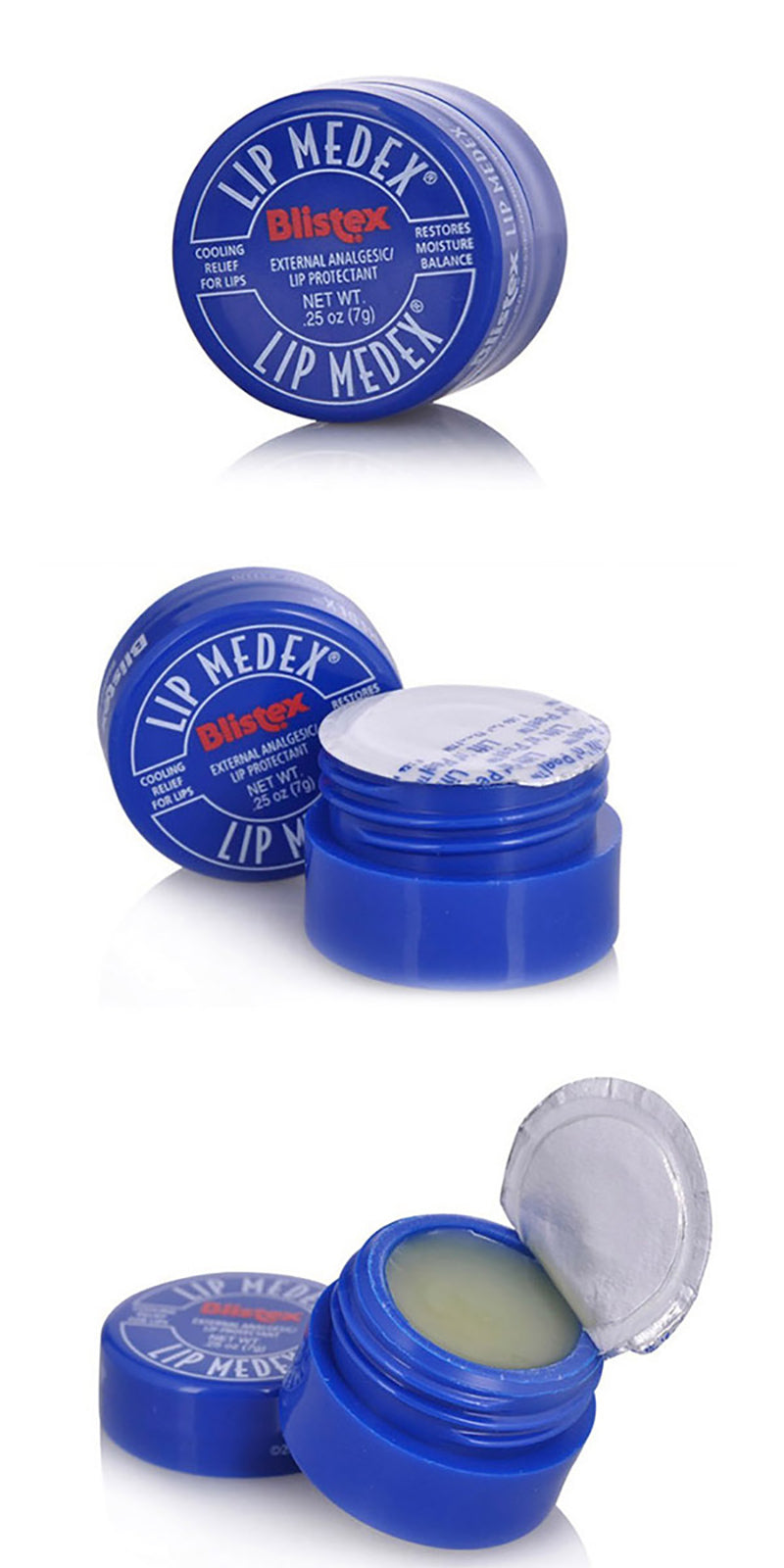【3個裝】BLISTEX 美國碧唇小藍罐潤唇膏7g（平行進口）