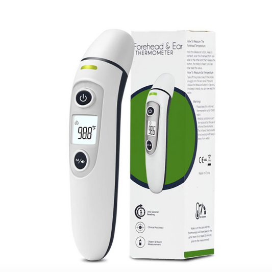 Finicare Forehead and Ear Dual-use Heat Detector Heat Gun Infrared Thermometer Electronic Thermometer Forehead Thermometer Thermometer