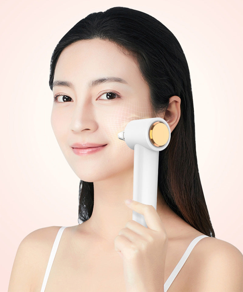 [Cold and hot compress white] Household portable blackhead suction instrument blackhead acne export cleaner pore cleansing beauty instrument