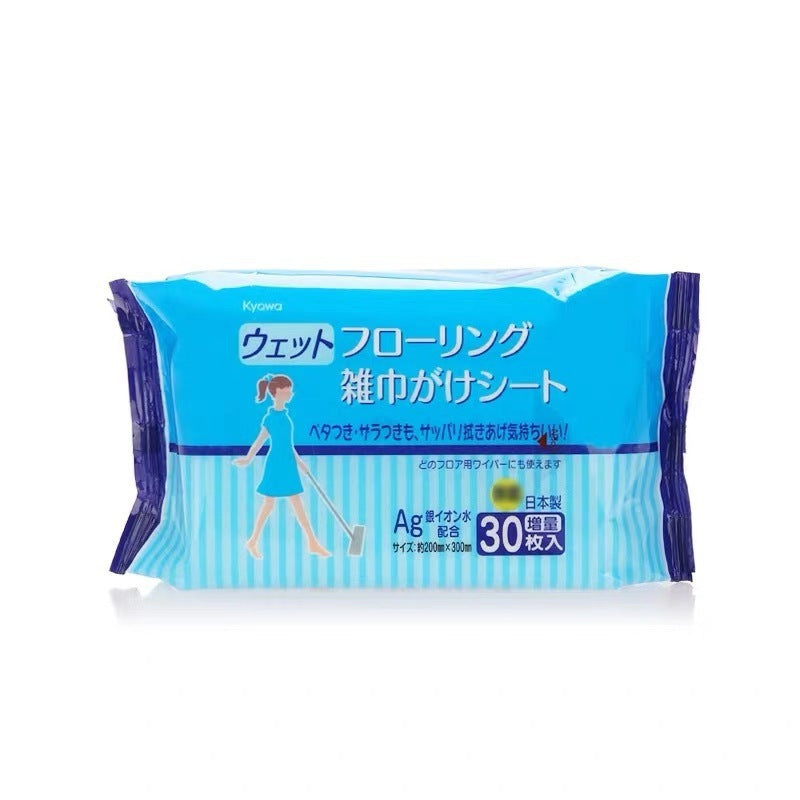 日本製造 KYOWA地板清潔濕紙巾 拖地紙 紙拖把 濕抺地紙 方便清理家居 銀離子清潔去污濕紙巾