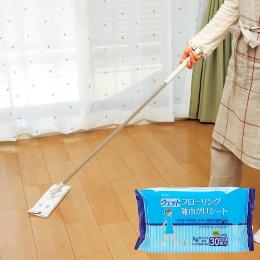 日本製造 KYOWA地板清潔濕紙巾 拖地紙 紙拖把 濕抺地紙 方便清理家居 銀離子清潔去污濕紙巾