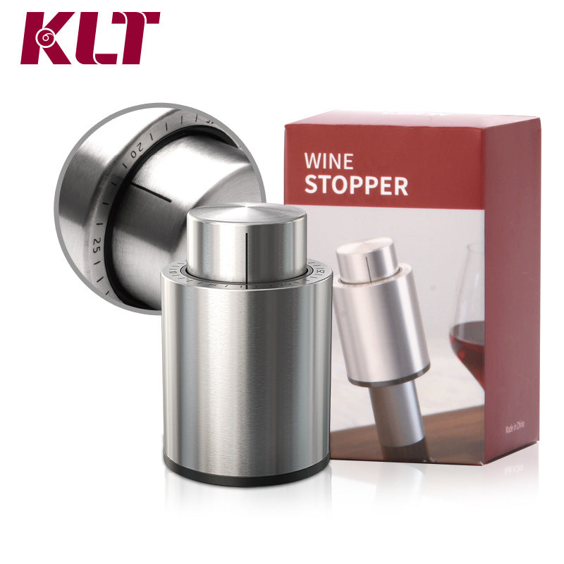 ABS Stainless Steel Silicone Wine Vacuum Stopper