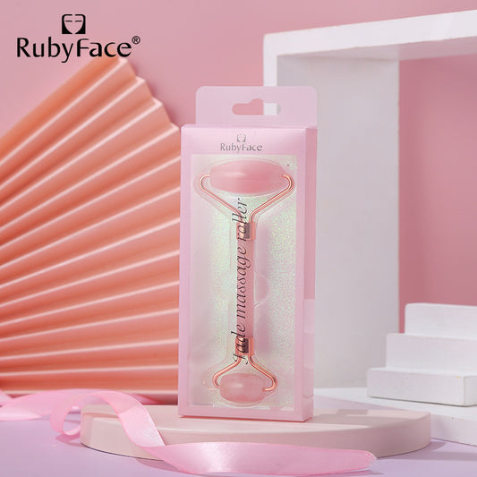 玉石美容器水晶玉石滾輪刮痧板套裝組合 臉部按摩器 面部玉推