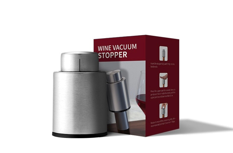 ABS Stainless Steel Silicone Wine Vacuum Stopper